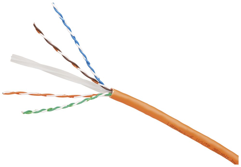 Câble d'installation LANmark-6 305m U/UTP AWG23/1 cat.6 350MHz LSZH Eca or