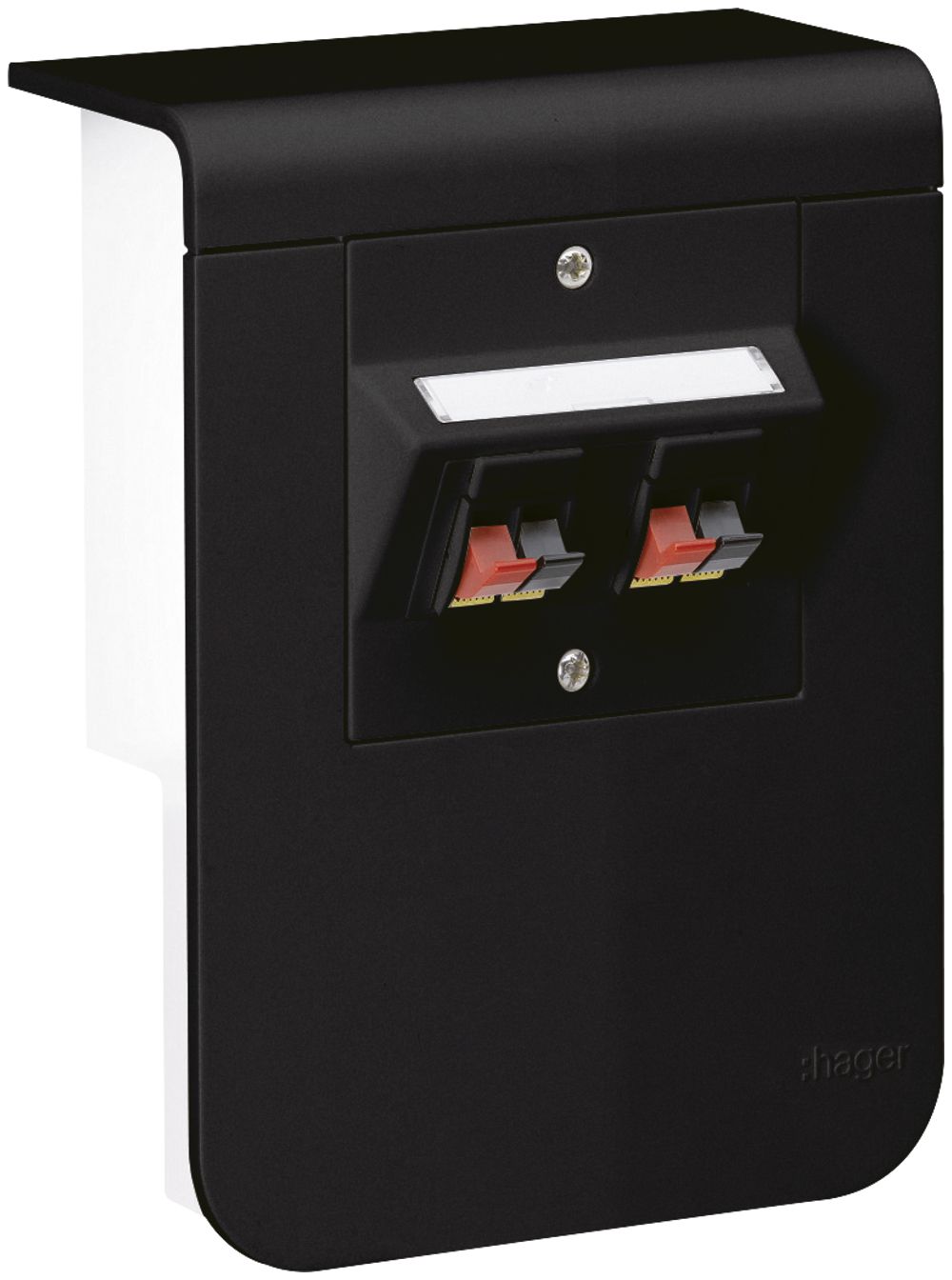 Supporto d'apparecchio Hager per SL20080 nero, 2 altoparlante