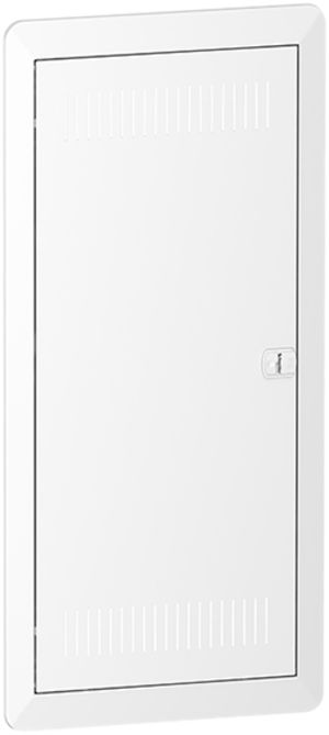 Porte rainurée SE Resi9 avec cadre 4 rangées pour 12UM/rangée IP30 344×749×90mm