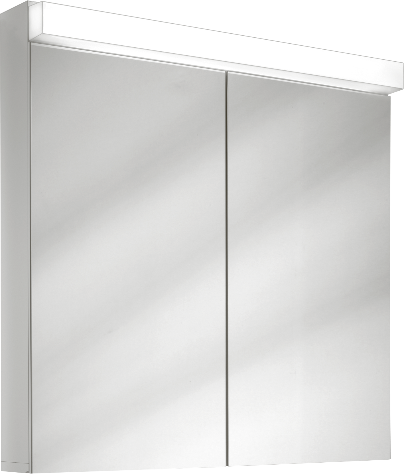 Schneider Spiegelschrank LOW 80/2/LED, 4000K, weiss