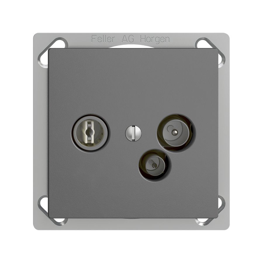 EB-Datendose TV-R DD04 5…65MHz EDIZIOdue dunkelgrau