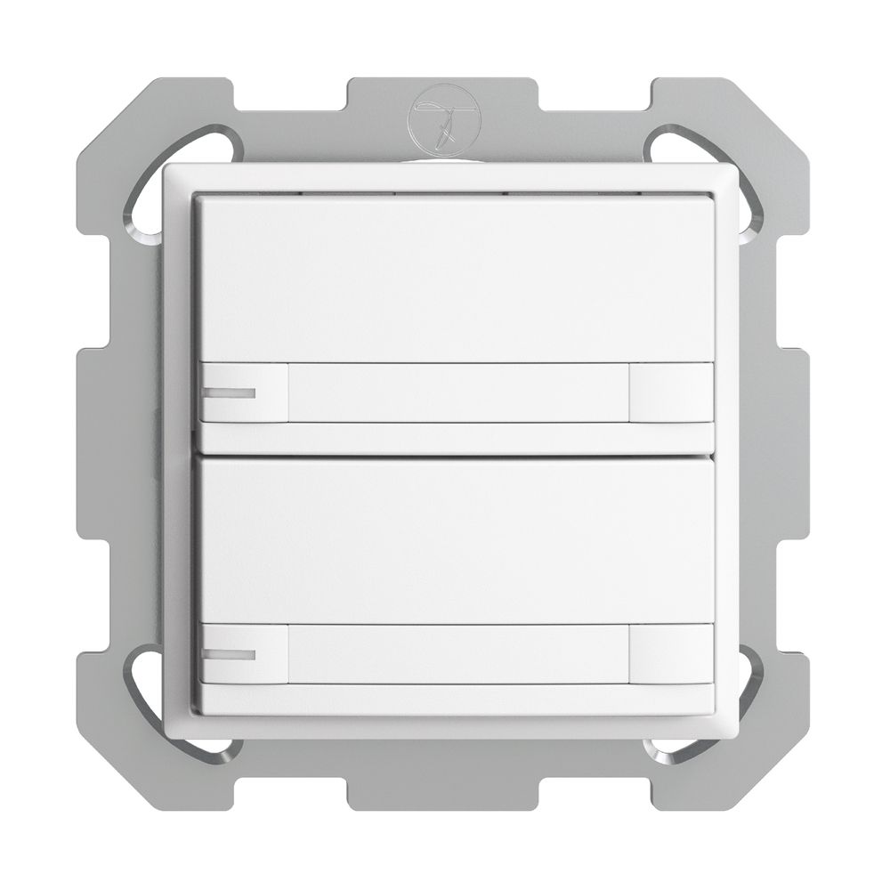Poussoir KNX RGB ENC EDUE, 250mW, a.LED RGB, papier, 2×poussoir, C.2×T., bc