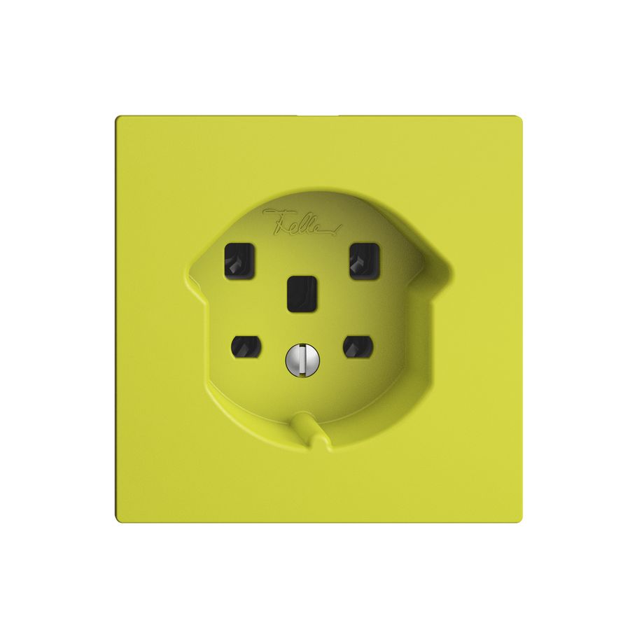 Prise ENC EDIZIOdue T25 16A lemon, bornes à vis