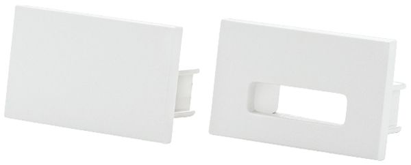 Endkappe SG StripLine 14×74×12mm Kunststoff weiss 2 Stk