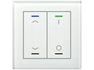 UP-Taster KNX RGBW MDT BE-GTL2TW.C1 2T/4B Temp.Glas weiss "Jalousie"-"I/O"