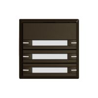 KNX-Taster RGB EDIZIO.liv SNAPFIX® Temperaturfüh.RGB-LED Pap.6×T 1-Tbed.br