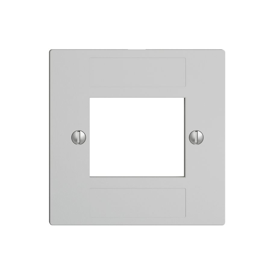 Frontplatte 4×RJ45 ITplus EDIZIOdue hellgrau