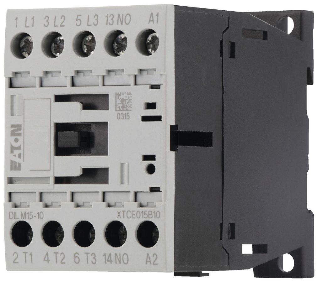 Contattore di potenza Eaton DILM15-10 220V AC 3NO 22A 15.5A 7.5kW 3kW 24…690V