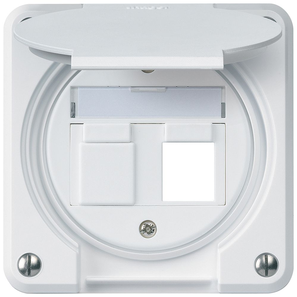 Kit de montage ENC robusto IP55 plat blanc pour 2×Keystone pour combinaison