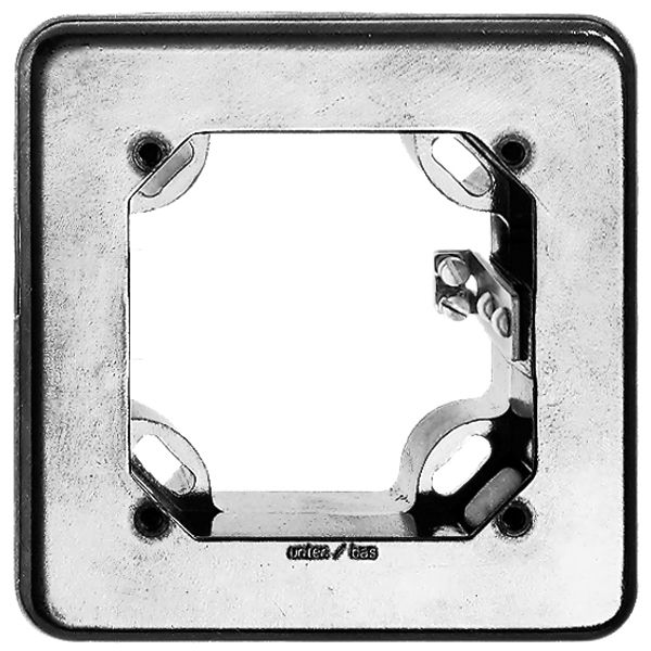 Cadre de montage grd.II aluminium nature 106×106mm p.interrupteur rotatif