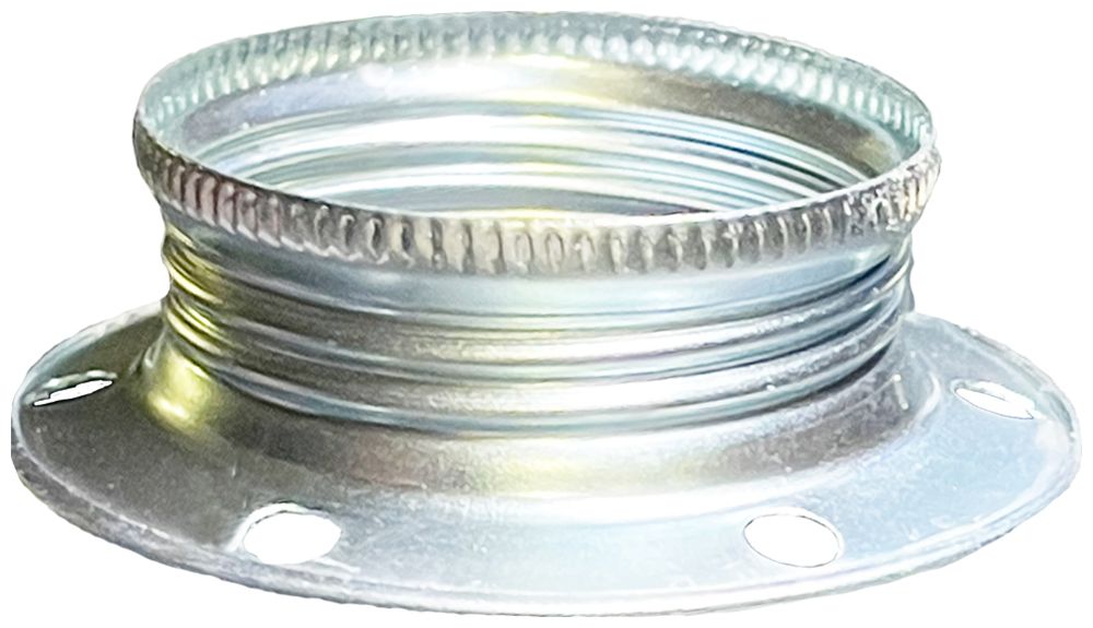 Schraubring Elektrogros E27 60×15.5mm weiss verzinkt