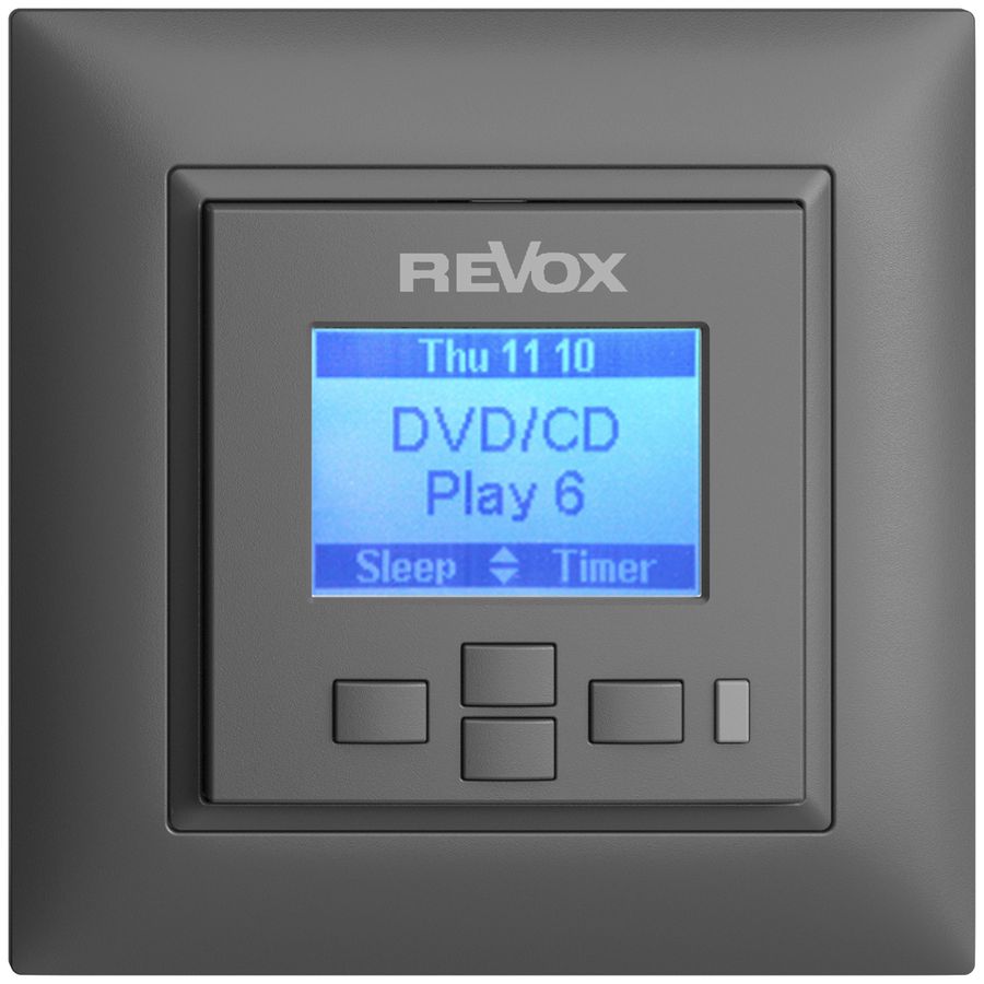 UP-Wanddisplay Revox EDIZIOdue dunkelgrau