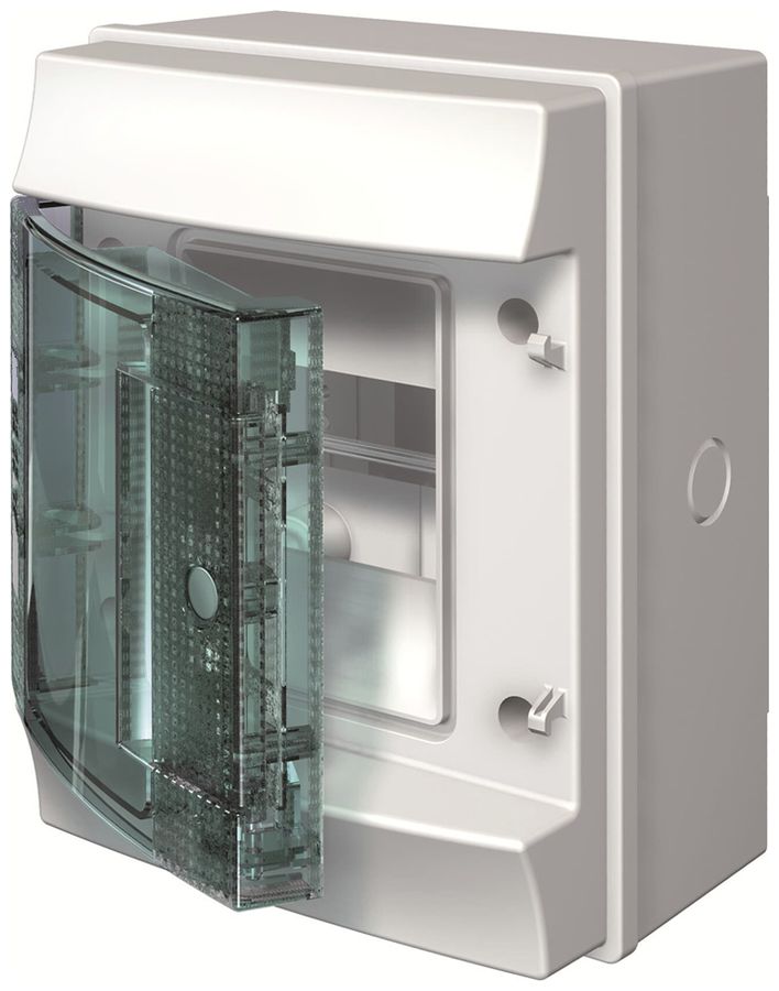 Distributeur AP ABB M65W104TN1, 1 rangée, 4UM, 202×152×117mm, IP65, gris