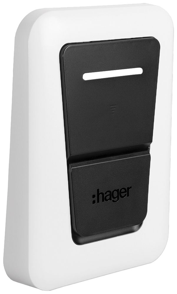Abdeckhaube Hager für Ladestation mit Ladebuchse weiss
