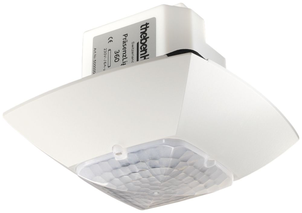 Détecteur de prés. ENC KNX Theben blanc, PresenceLight 360B-KNX WH