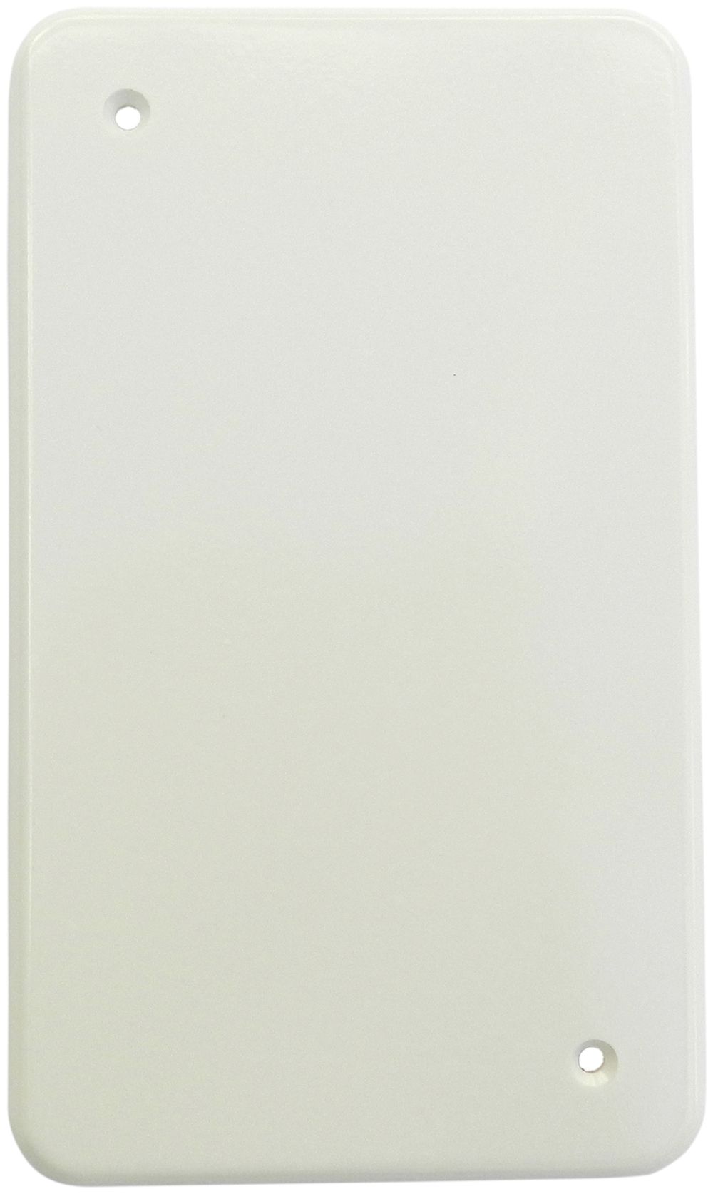 Abdeckplatte I-I 2 Befestigungslöcher diagonal weiss