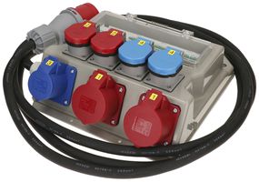 Distributore di corrente MH 2×T23 2×T25 1×CEE16A 3L 2×CEE16A 5L 1×FI 4.5m CEE32
