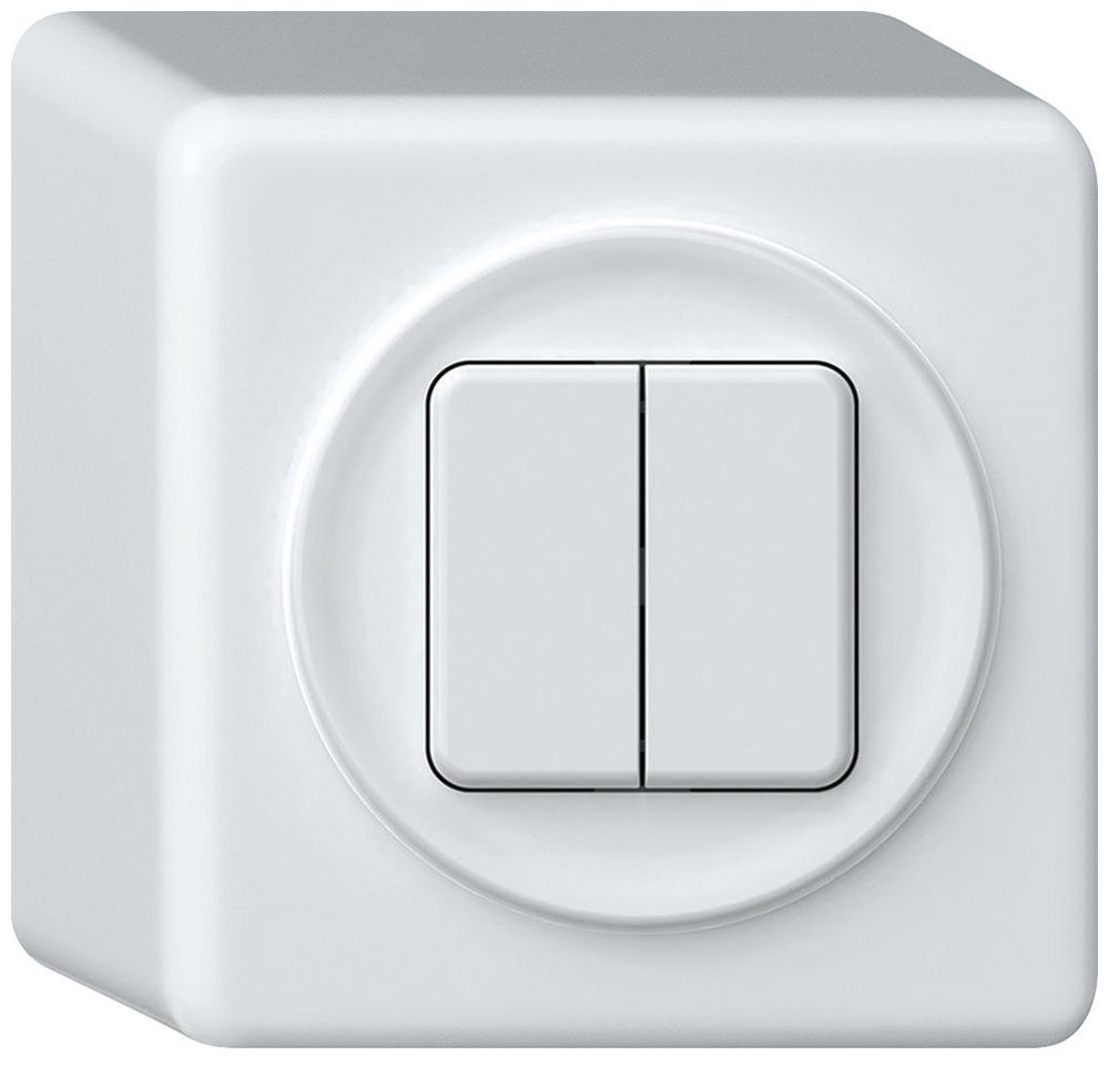 Pulsante KNX AP origin 2×tasti bianco