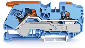 Morsetto di passaggio WAGO Top Job-S 16mm² 2L blu serie 2116