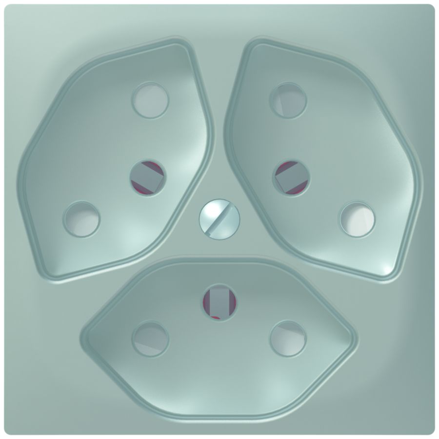 Frontplatte SIDUS alu zu 3×T13