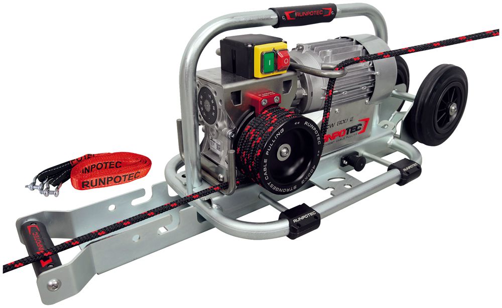 Argano RUNPOTEC SPILLWINDE CW 800 E con trolley 400/800kg