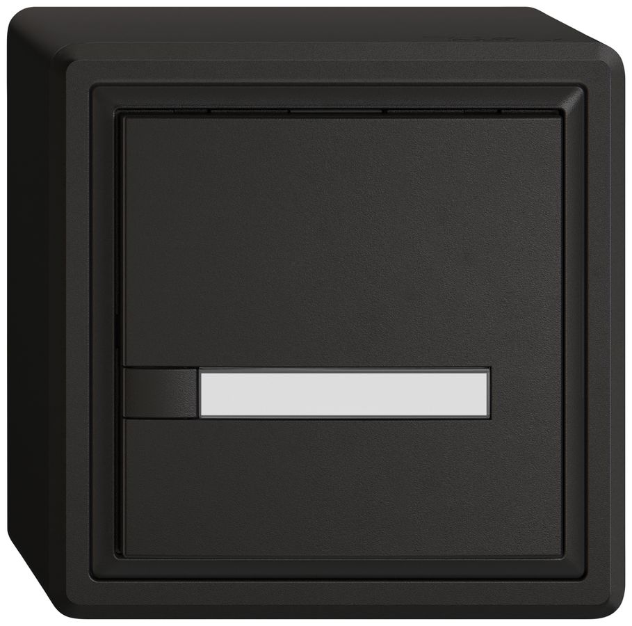 AP-Universaltaster EDIZIO.liv UNI SNAPFIX® o.LED 1× 1-Tbed.Pap.sz