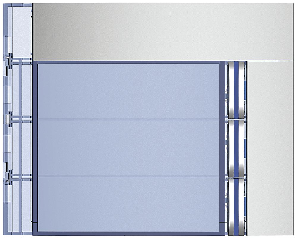 Frontale con 3 tasti per modulo di chiamata 4 tasti Sfera alluminio