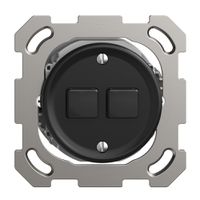 UP-Druckschalter 2K/2T Sdue Wiser schwarz