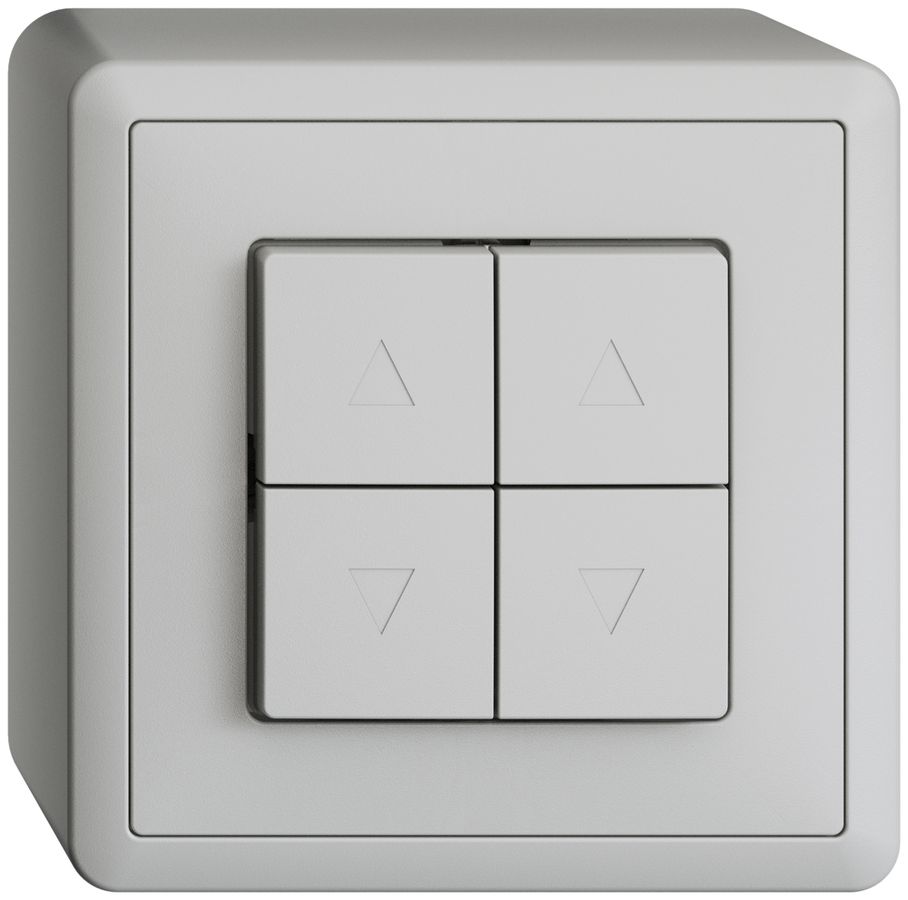 Interruttore per tapparella AP EDIZIOdue grigio chiaro 2 canali