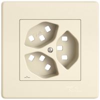 UP-Montageset EDIZIO.liv SNAPFIX® für 3×T23 getrennt cr