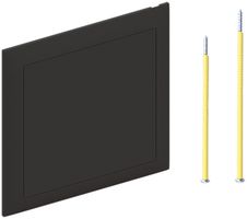 Steckdeckel AGRO 130×130mm schwarz mit Zentrumsschraube