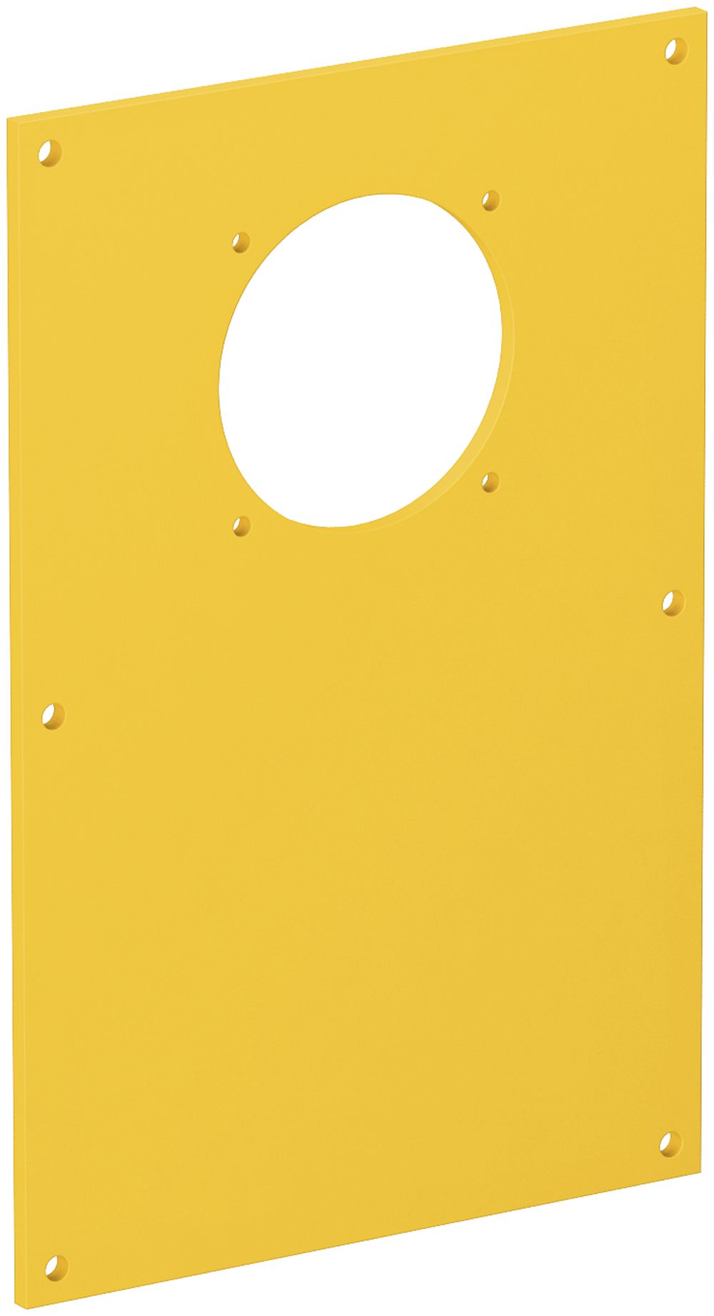 Plaque de recouvrement Bettermann 1×prise 38×38mm, 166×105mm, PVC, jaune