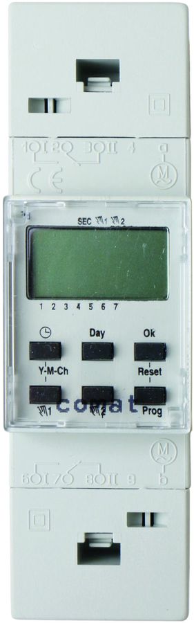 Timer settimanale AMD ComatReleco CPU 35W2U-LCD/AC230V, 2C/16A, 2UM