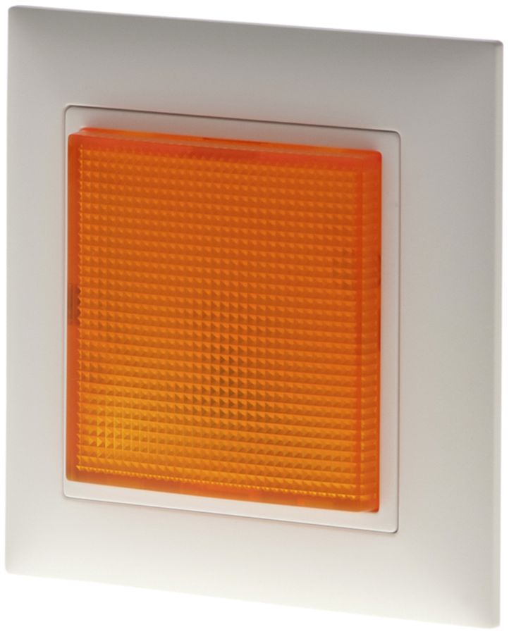 Lampe flash ENC EDIZIOdue jaune 24VUC Hugentobler type16 plat