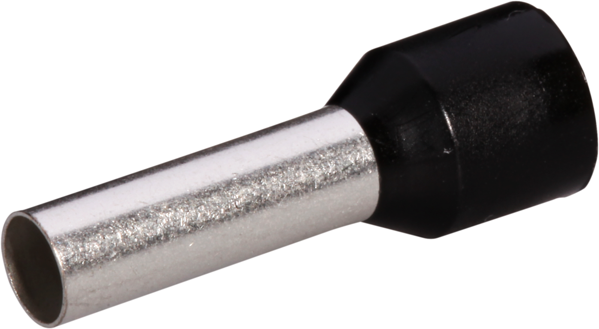 Capocorda tipo A isolato 6mm²/12mm nero