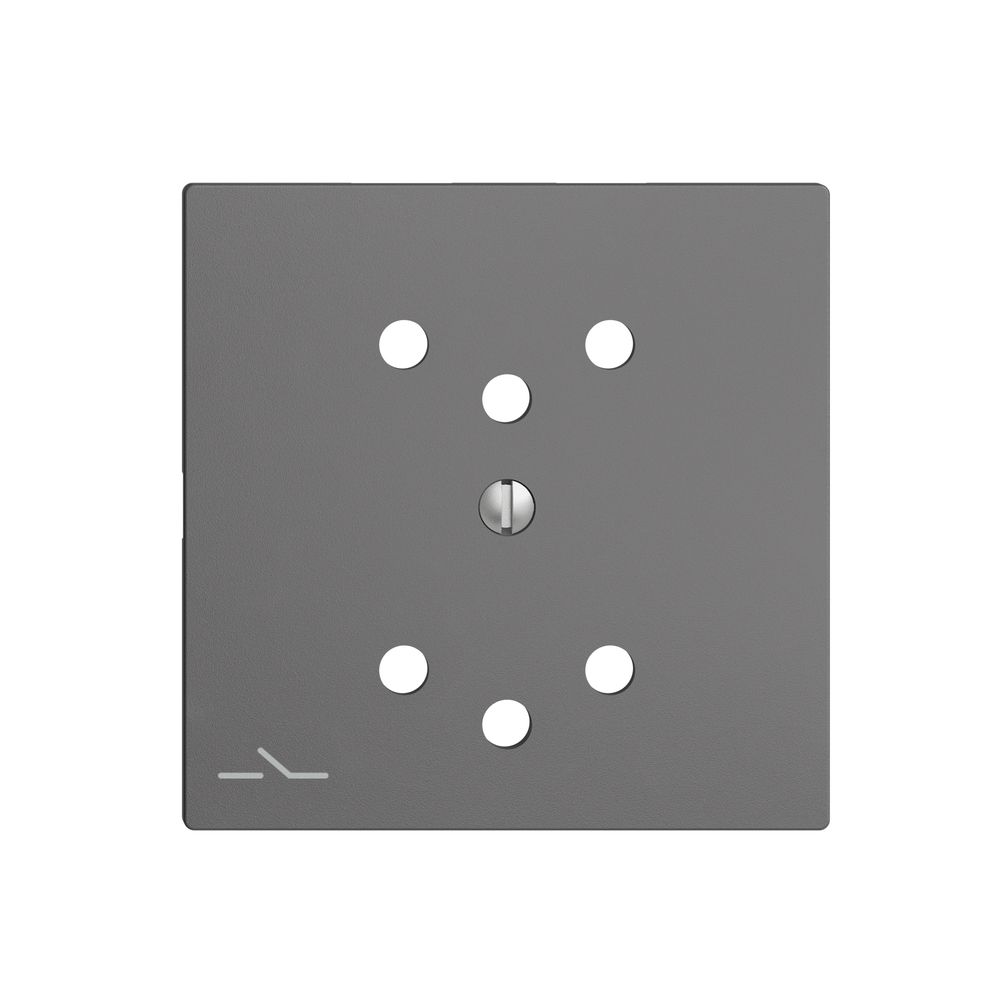 Frontplatte EDIZIOdue 2×T12 1×S dunkelgrau mit Shutter