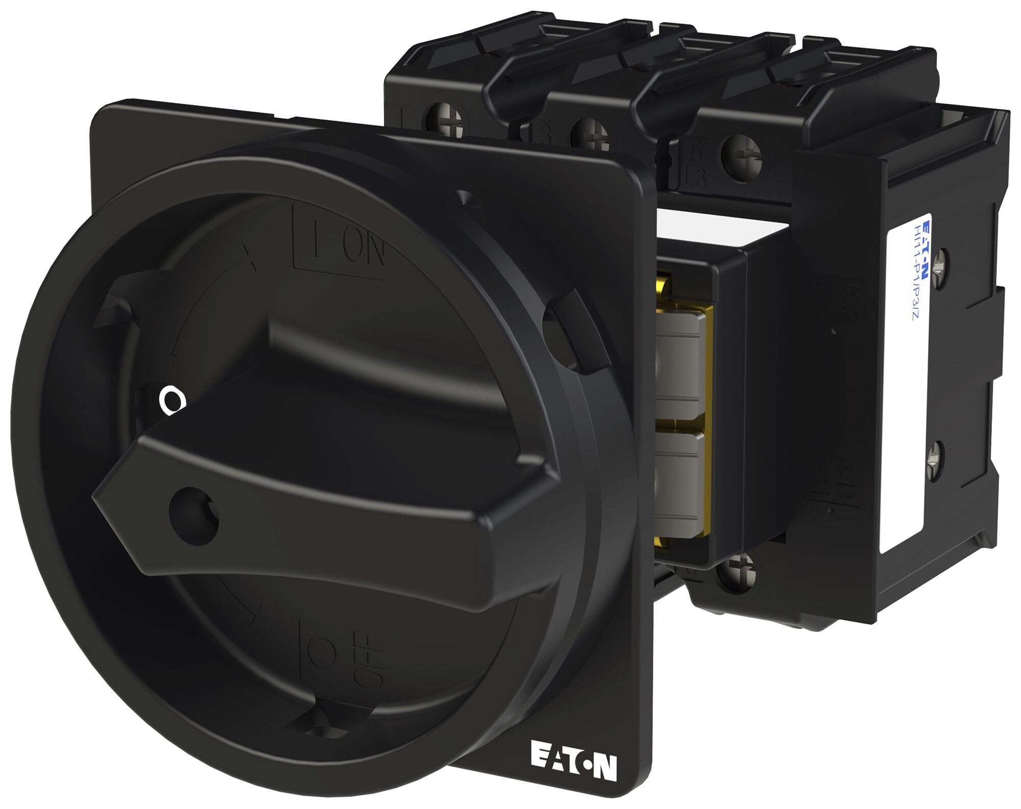 Section.de charge INC Eaton P3-63/V/SVB-SW/HI11 3P 63A 690V 1NC 1NO IP65 noir