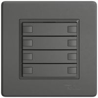 UP-KNX-Taster RGB EDIZIO.liv SNAPFIX® Temperaturfüh.o.LED 8×Taste 1-Tbed.dgu