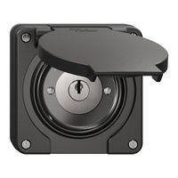 NUP-Schwenktaster NEVO, mit Schloss&2 Schlüsseln, KS, 1->0<-2, schwarz