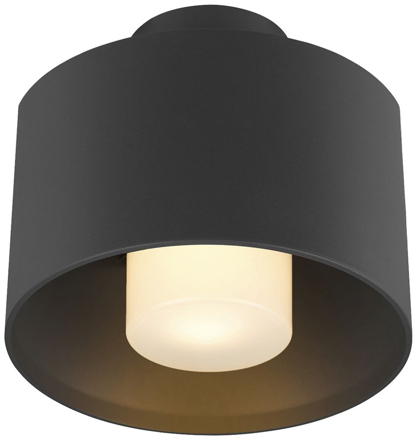 Deckenleuchte SLV PHOTONI CYL E27 1×13W IP65 Ø224×175mm schwarz