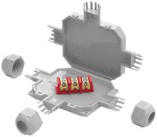 Manicotto di giunzione Raytech BOB3, con gel, cavo Ø 8…13mm, IP68 grigio