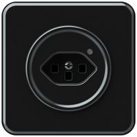 UP-Steckdose origin 1×Typ 23 bel.grün 16A 230V 92×92mm schwarz