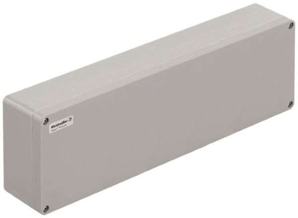 Gehäuse Polyester Weidmüller POK 560×160×90mm glasfaserverstärkt silbergrau