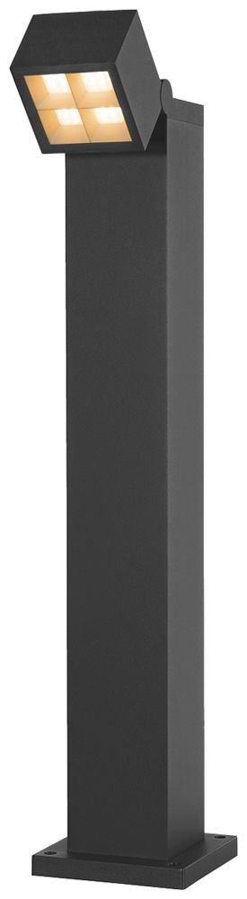LED-Wegeleuchte SLV S-CUBE 75 15W 1000lm 2700/3000K IP65 144×144×750 anthrazit