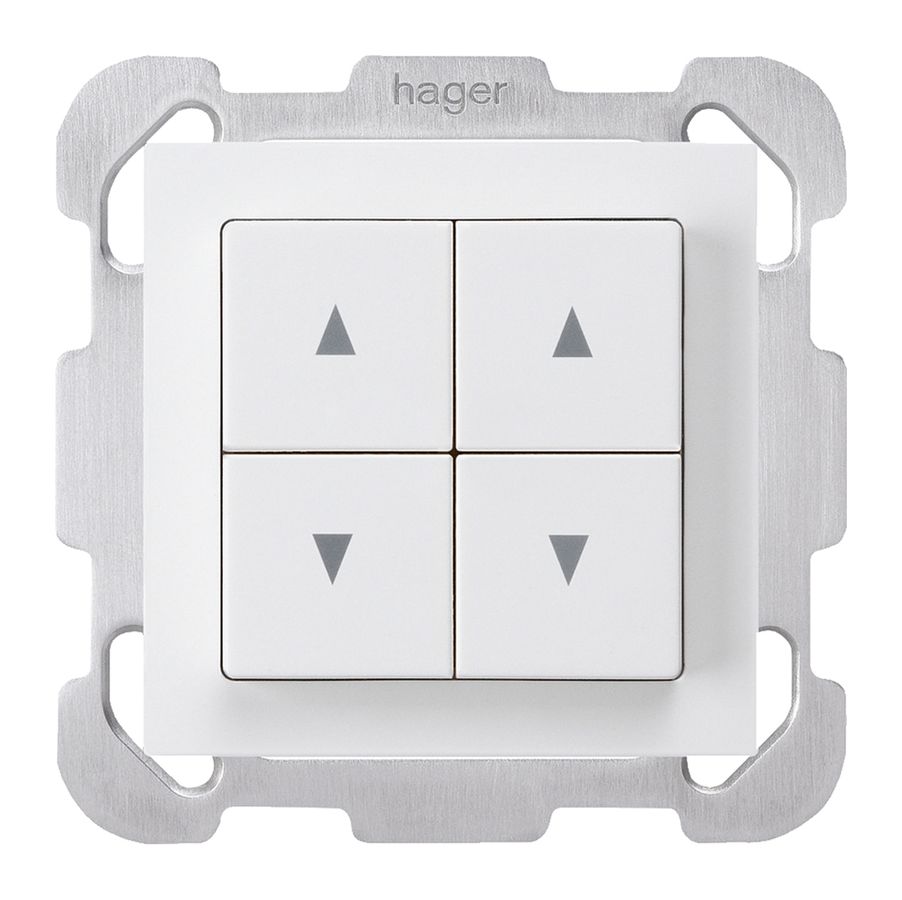 Interrupteur pour store ENC kallysto B blanc avec 4 touches