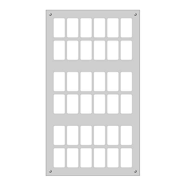 Plaque de montage FLF 6×6 Al blanc FH