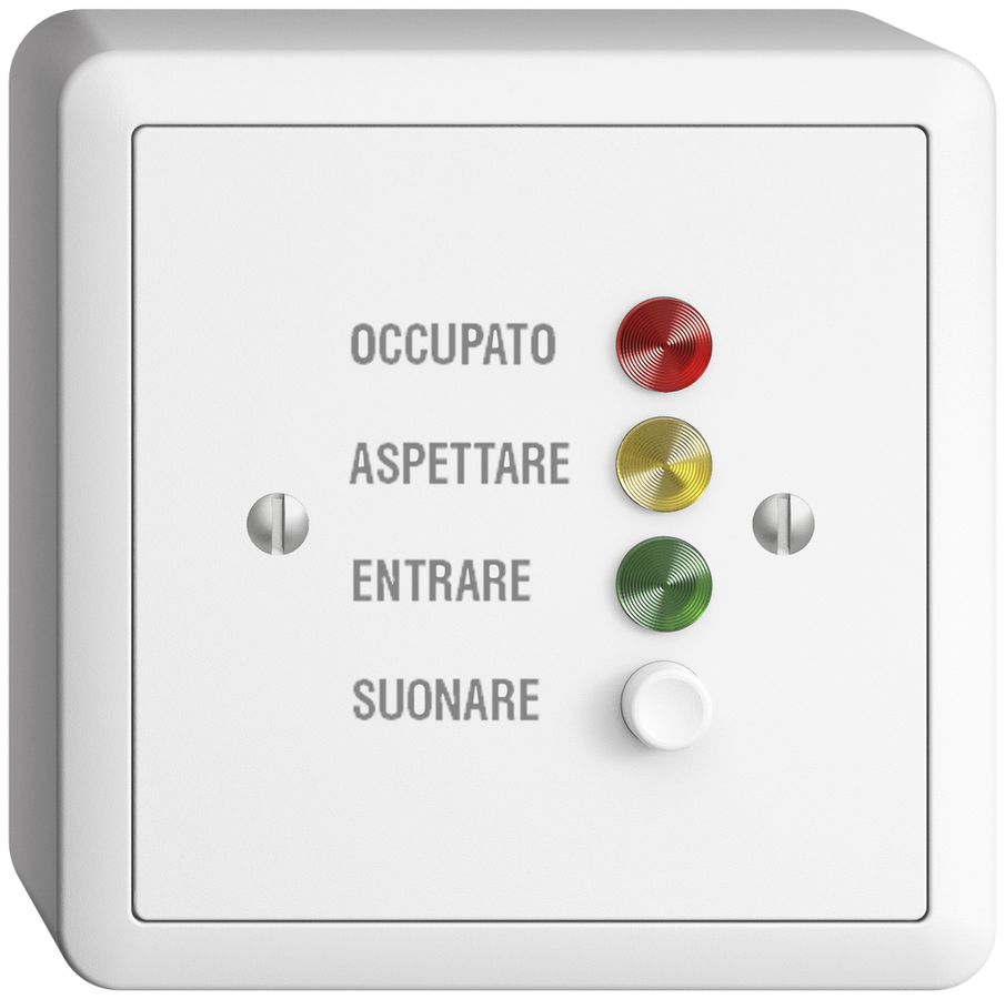 AP-Türstation für Rufleuchte italienisch, EDIZIOdue weiss