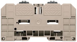 Bolzenklemme Weidmüller WFF 120mm² 1000V 269A 2 Anschlüsse M10 TS35 beige