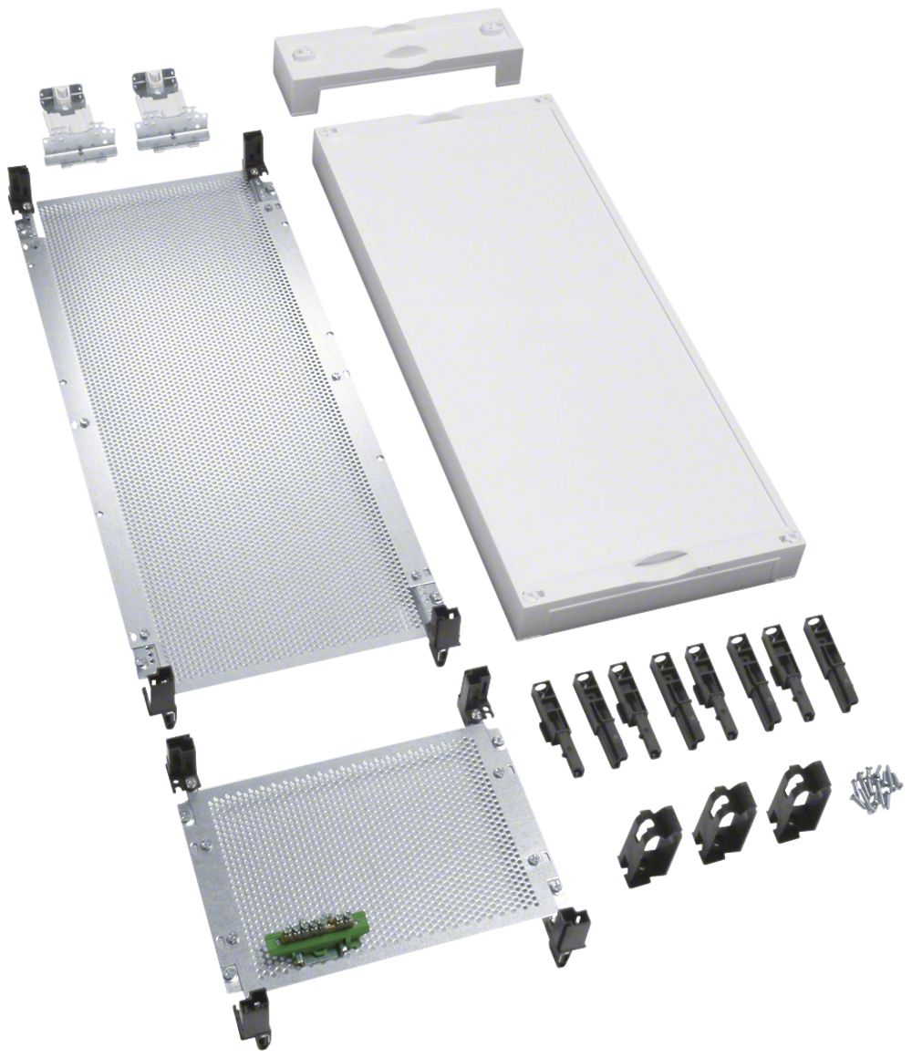 Kit Hager univers N 900×250mm p.télécommunication VDI plaque de montage perforée