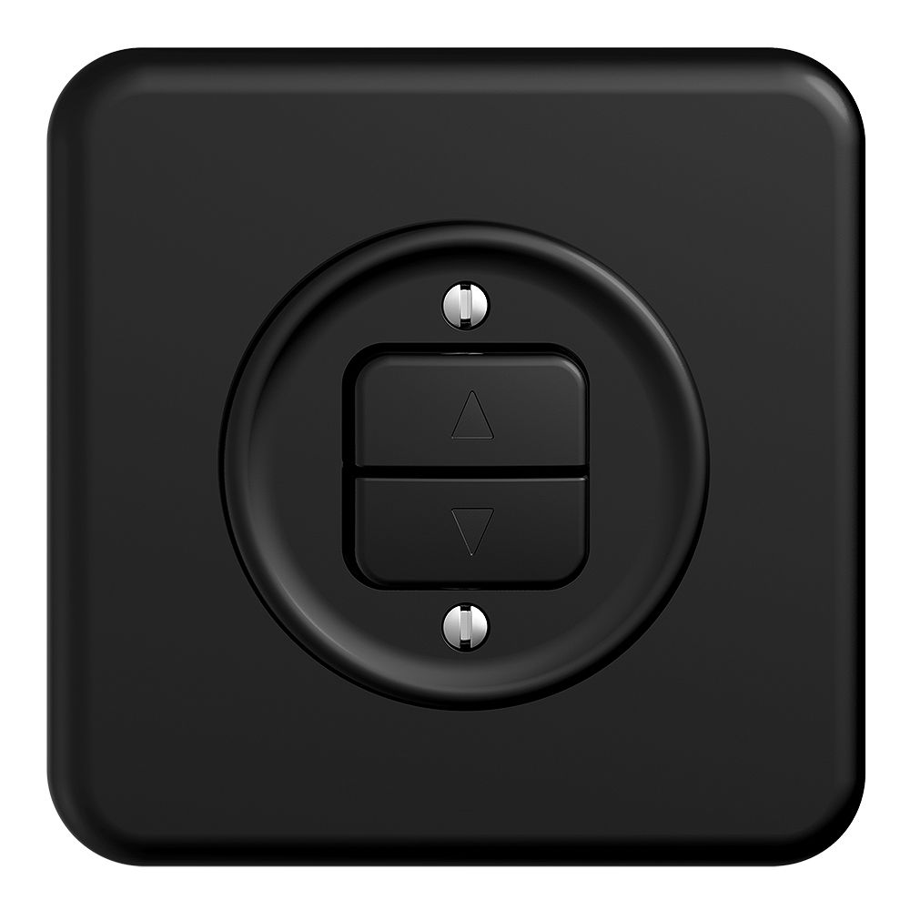 UP-Frontset STANDARDdue QMI schwarz für Storentaster/-schalter